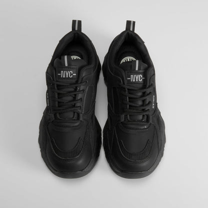 Deportiva plataforma chunky negra NYC