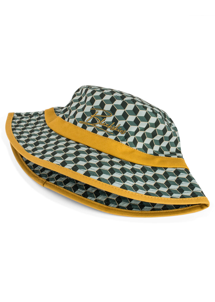 Blackskies-Designer-Bucket-Hat-Gold-Green-1