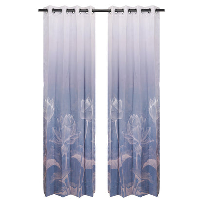 Designer Curtain - Oceanic Breeze (A cool, tranquil blue)