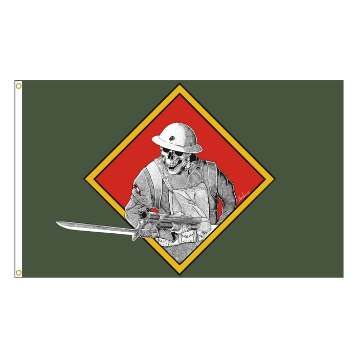 Devil Dogs 4th MarDiv Flag