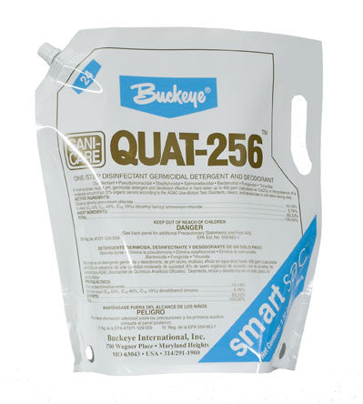 DISINFECT/BUCKEYE ”QUAT 256” High Concentrate Disinfectant Cleaner