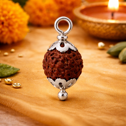 Divine Rudraksha Silver Pendant