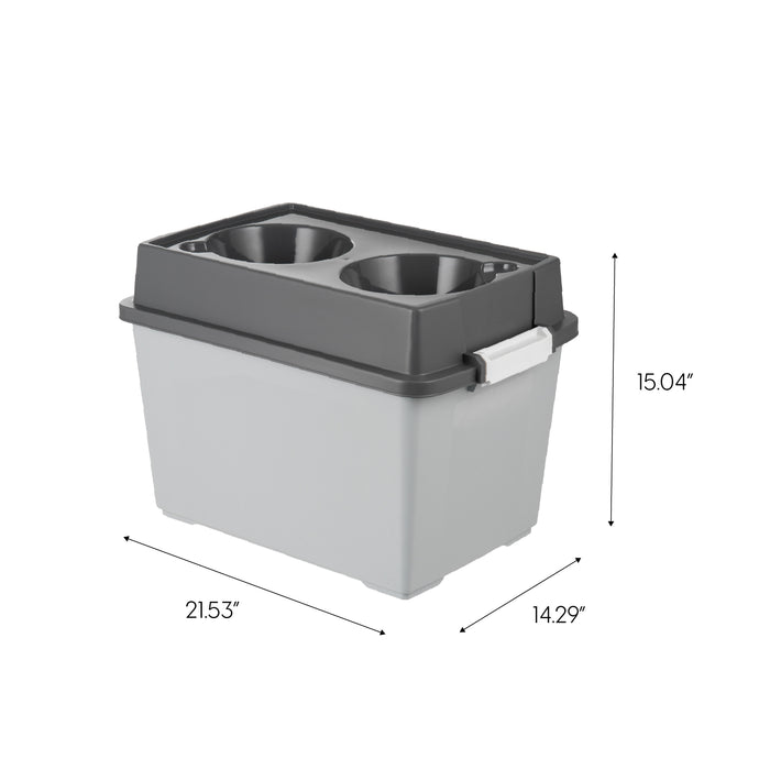 Elevated Feeder with Airtight  Storage - Large - IRIS USA