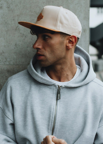 Blackskies-Essentials-Snapback-Cap-Beige-Brown-Brown-Model
