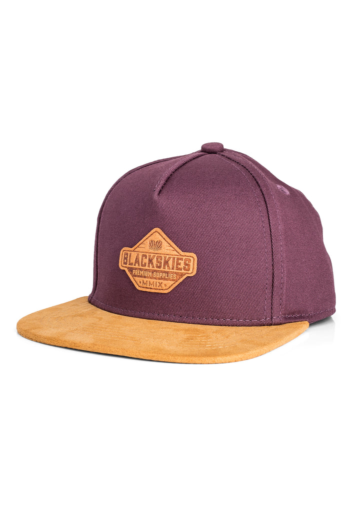 Blackskies-Essentials-Snapback-Cap-Grape-Brown-Brown-2