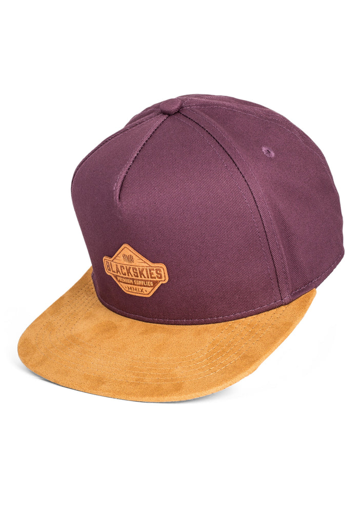 Blackskies-Essentials-Snapback-Cap-Grape-Brown-Brown-5