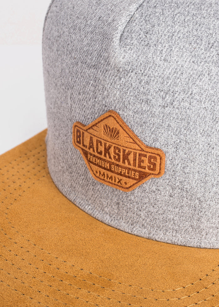 Essentials-Snapback-Cap-Grey-Brown-Brown-1
