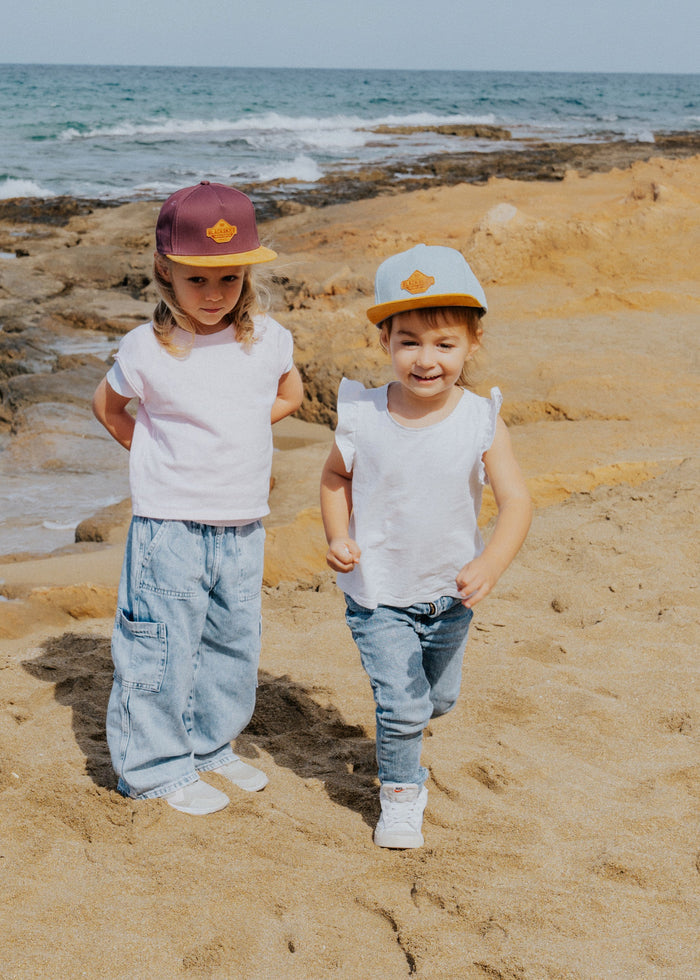 Blackskies-Essentials-Snapback-Cap-Kids-Grape-Brown-Brown-Model-3
