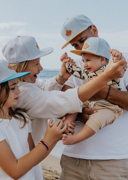 Blackskies-Essentials-Snapback-Kids-Cap-Light-blue-Brown-Brown-Model-3
