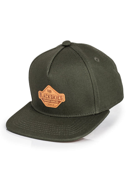 Blackskies-Essentials-Snapback-Kids-Cap-Olive-Olive-Brown-5