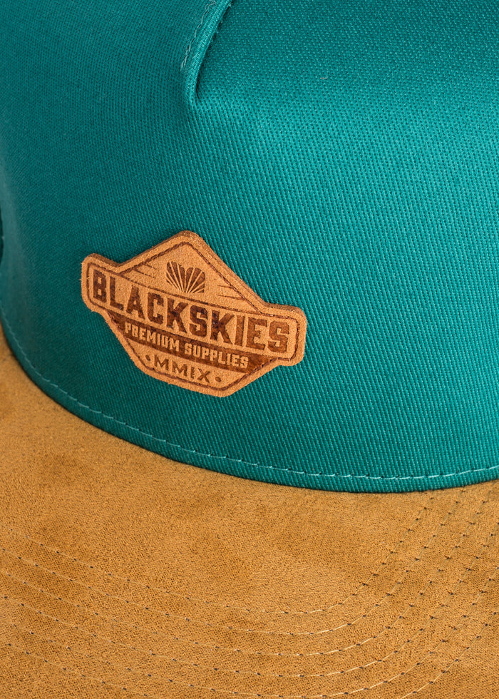 Blackskies-Essentials-Snapback-Cap-Tealgreen-Brown-Brown-6