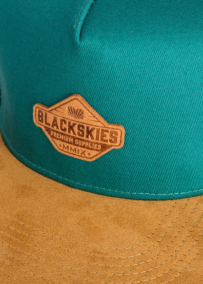 Blackskies-Essentials-Snapback-Cap-Tealgreen-Brown-Brown-6