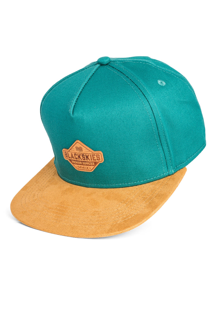 Blackskies-Essentials-Snapback-Cap-Tealgreen-Brown-Brown-1