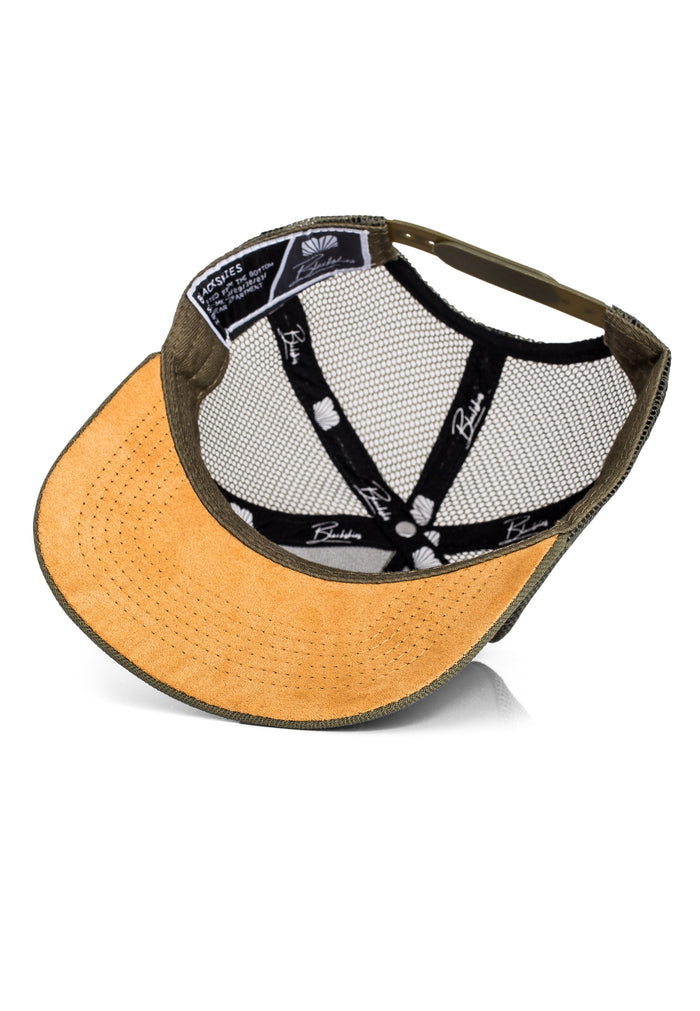 Blackskies-Essentials-Trucker-Cap-Kids-Olive-Brown-4