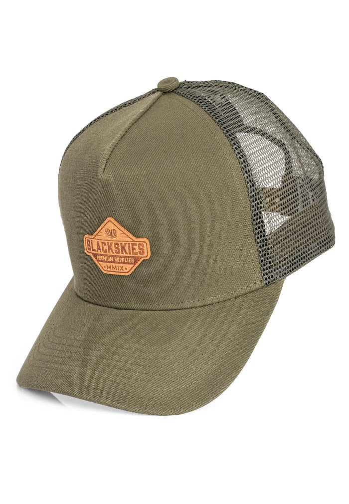 Blackskies-Essentials-Trucker-Cap-Olive-Olive-Brown-6