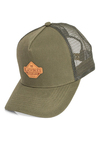 Blackskies-Essentials-Trucker-Cap-Olive-Olive-Brown-6