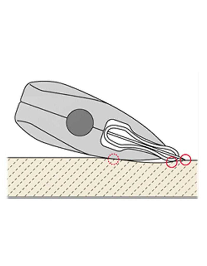 Illustration of razor blade replacement process for Feather Nape & Body Razor