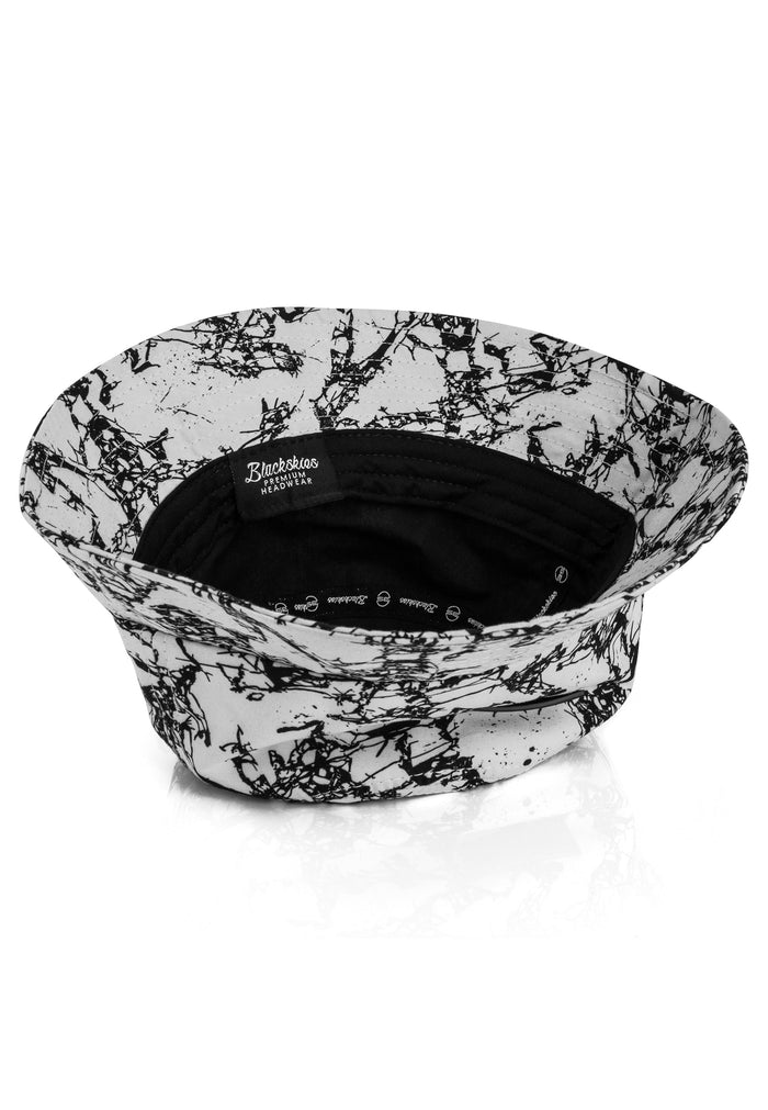Blackskies-Fenrir-Bucket-Hat-White-Marble-Fisher-Sun-Inside