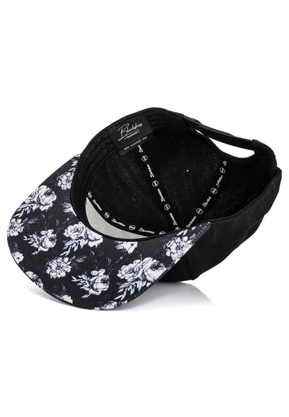 Blackskies-Black-Beauty-Floral-Snapback-Cap-Hat-White-Floral-Visor