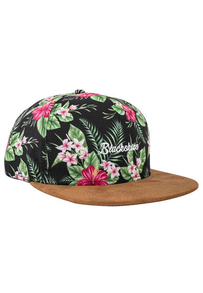 Blackskies-Oahu-Snapback-Cap-Floral-Suede-Side