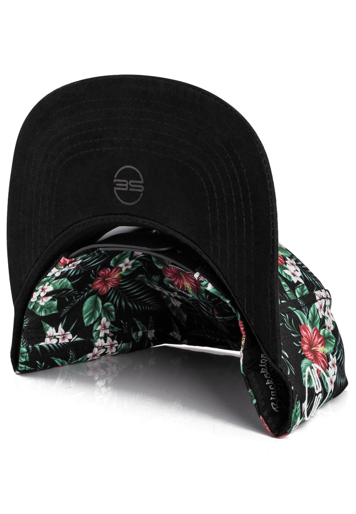 Blackskies-Oahu-Vol-II-Snapback-Cap-Floral-Black-Brim-Suede