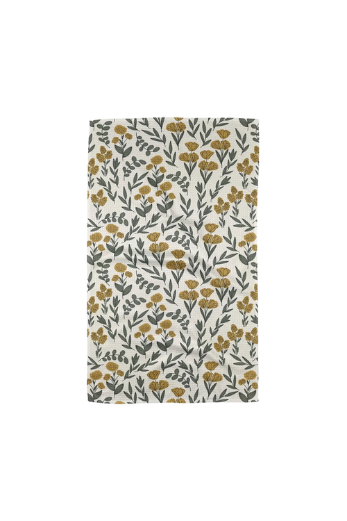 Geometry-Charolette-Yellow-Tea-Towel
