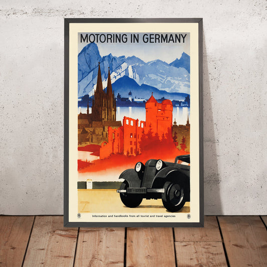 A framed image of