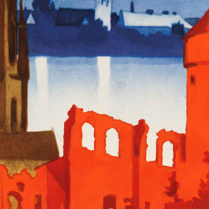 Germany Motor Car Travel Poster by Ludwig Hohlwein