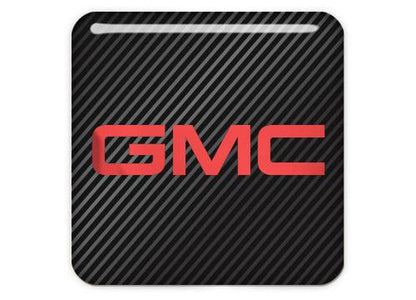 GMC 1"x1" Chrome Effect Domed Case Badge / Sticker Logo
