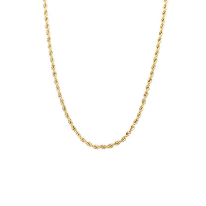 Gold Twisted Rope Chain Necklace - Madison's Niche