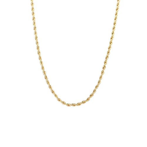 Gold Twisted Rope Chain Necklace - Madison's Niche