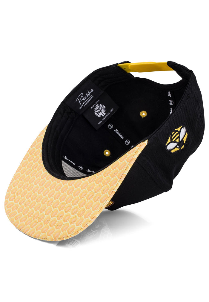 Blackskies-Good-Things-Snapback-Cap-Honey-Hex-Bear-Baseball-Hat-Visor
