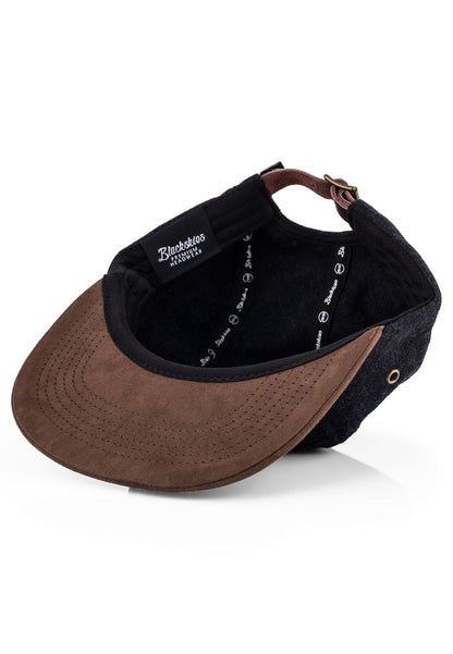 Blackskies-Grounded-5-Panel-Cap-Black-Brown-Bottom-Suede