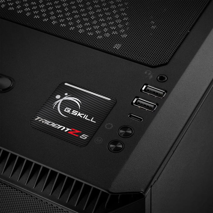 G.Skill Trident Z5 DDR5 RAM 1"x1" Chrome Effect Domed Case Badge / Sticker Logo