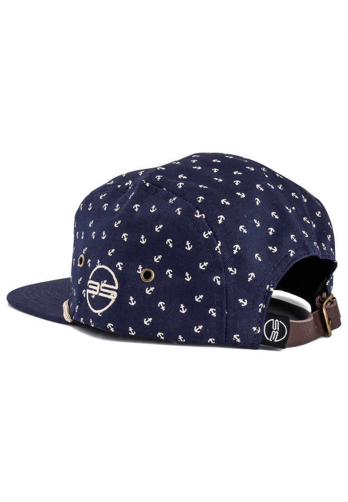 Blackskies-Harbor-5-Panel-Cap-Anchor-Navy-Back