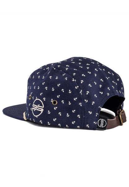 Blackskies-Harbor-5-Panel-Cap-Anchor-Navy-Back