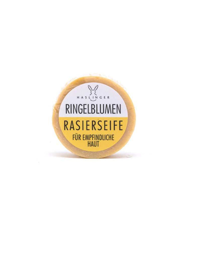 Haslinger Calendula shaving soap for sensitive skin