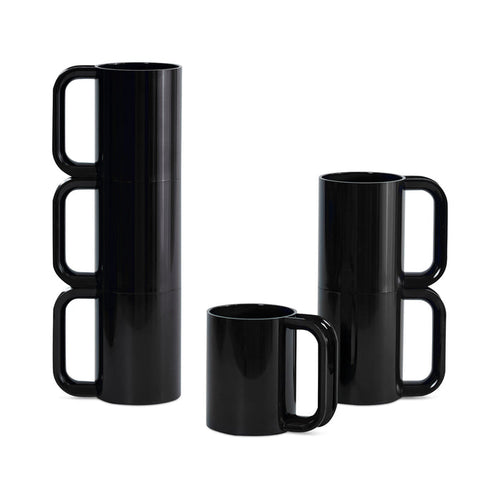 Hellerware Mug Black, Set of 6 Eleish Van Breems Home