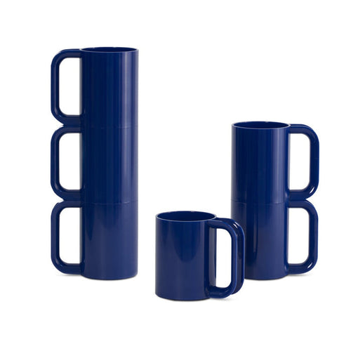 Hellerware Mug Blue, Set of 6 Eleish Van Breems Home