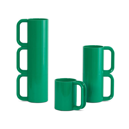 Hellerware Mug Green, Set of 6 Eleish Van Breems Home