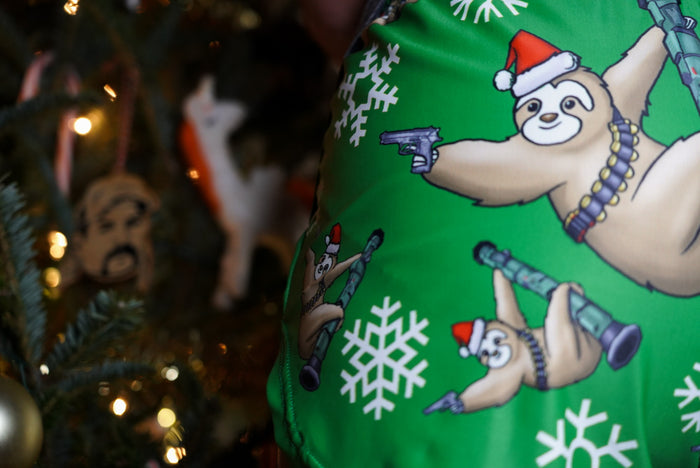 Holiday Sloth Silkies (Green)