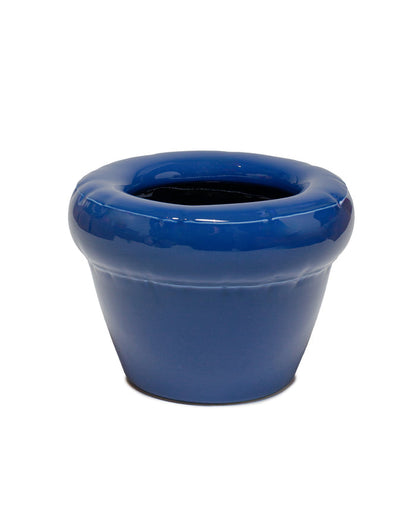 lost & found Home Studyo Home Studyo Planter 'Pierre' Indigo Gloss
