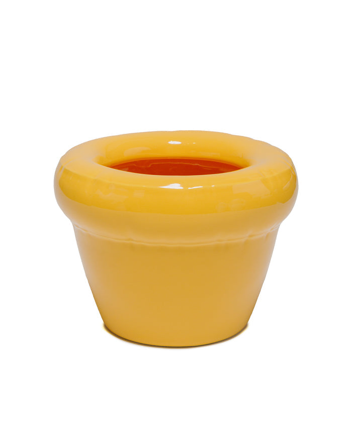 lost & found Home Studyo Home Studyo Planter 'Pierre' Yolk Gloss