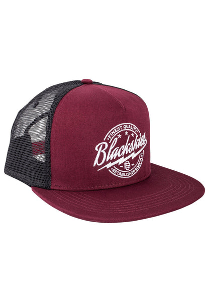 Blackskies-Iconic-Trucker-Snapback-Cap-Maroon-Side