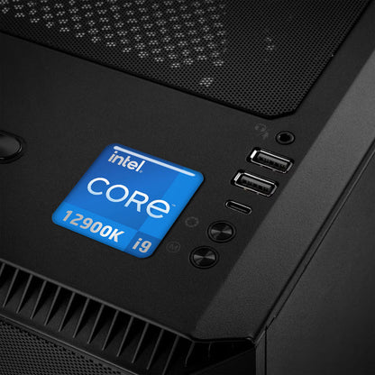 Intel Core i9 12900K 1"x1" Chrome Effect Domed Case Badge / Sticker Logo
