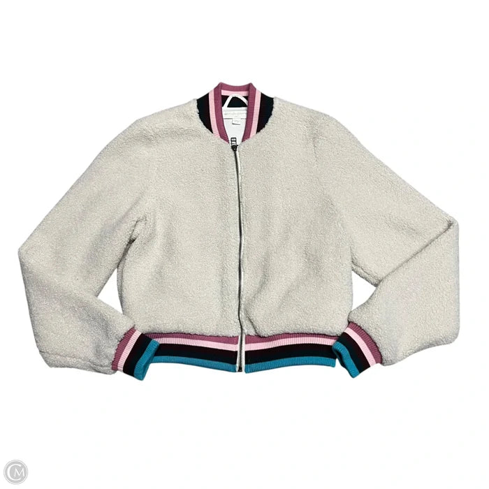 Jacket Faux Fur & Sherpa By Spiritual Gangster In Cream, Size: S