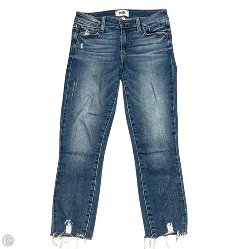 Jeans Skinny By Paige In Blue Denim, Size: 2