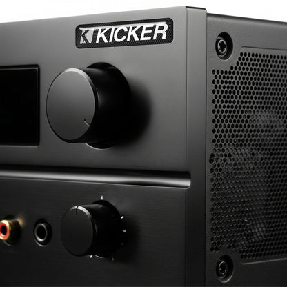 Kicker 2"x0.5" Chrome Effect Domed Case Badge / Sticker Logo