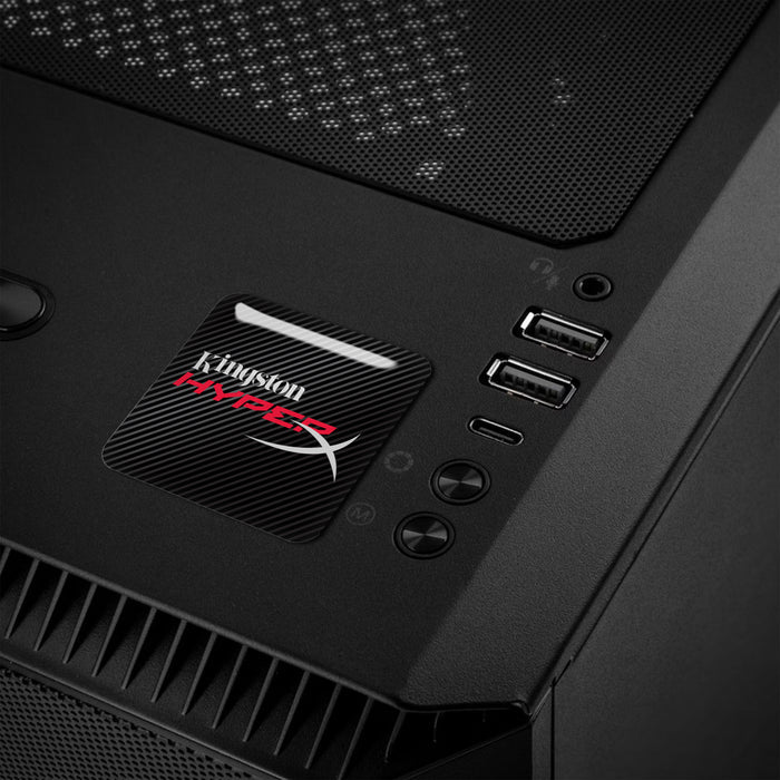 Kingston HyperX 1"x1" Chrome Effect Domed Case Badge / Sticker Logo