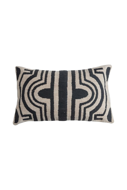Creative-Co-Op-Labyrinth-Embroidered-Lumbar-Pillow